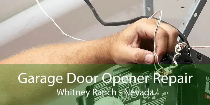 Garage Door Opener Repair Whitney Ranch - Nevada