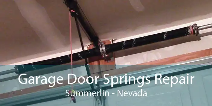 Garage Door Springs Repair Summerlin - Nevada
