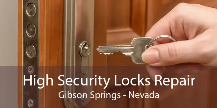 High Security Locks Repair Gibson Springs - Nevada