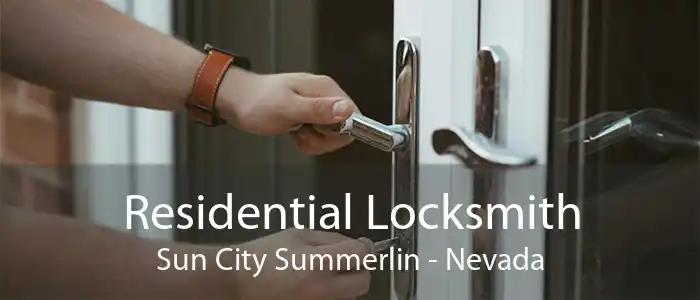 Residential Locksmith Sun City Summerlin - Nevada