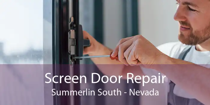 Screen Door Repair Summerlin South - Nevada